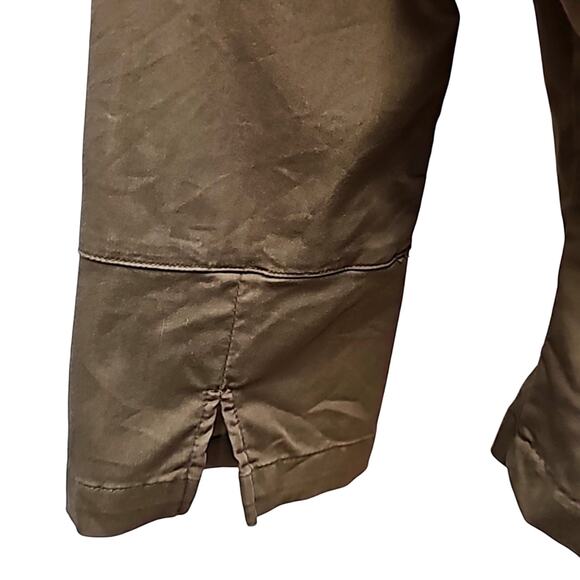 C.M.C. by Color Me Cotton Olive Green 3 Button 2 Pocket 3/4 Sleeve Blazer Sz M - Picture 9 of 11